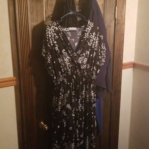 Black Flutter Sleeve Maxi Dress